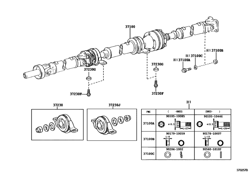Propeller Shaft & Universal Joint