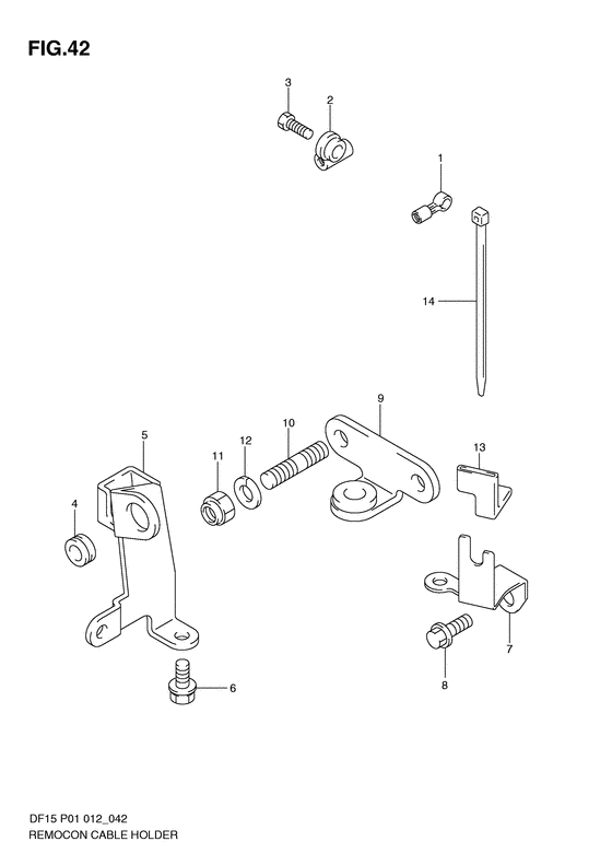Remocon cable holder