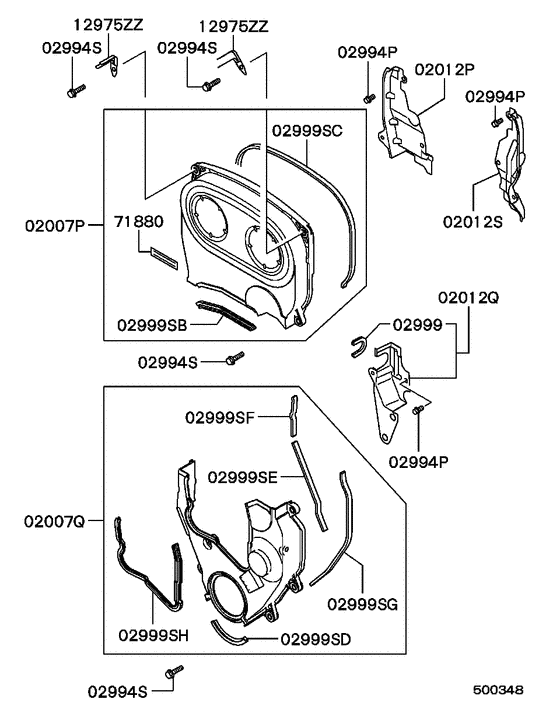Cover,rear plate & oil pan