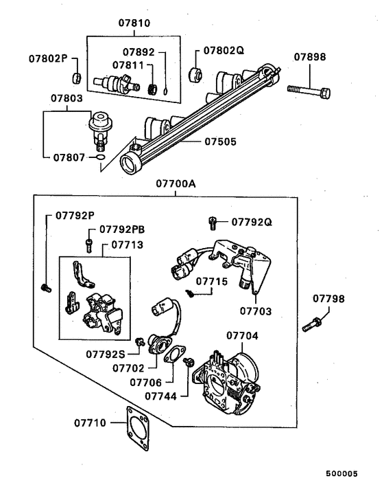 Injector & throttle body