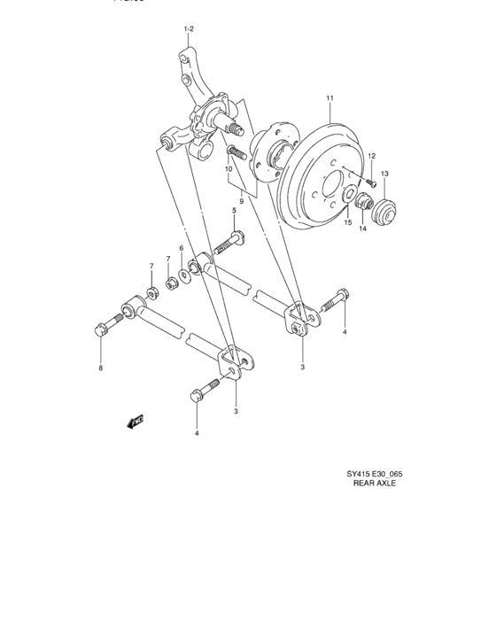 Rear axle