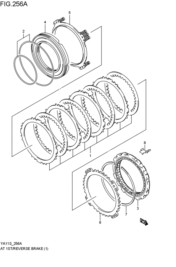 at - first / reverse brakes