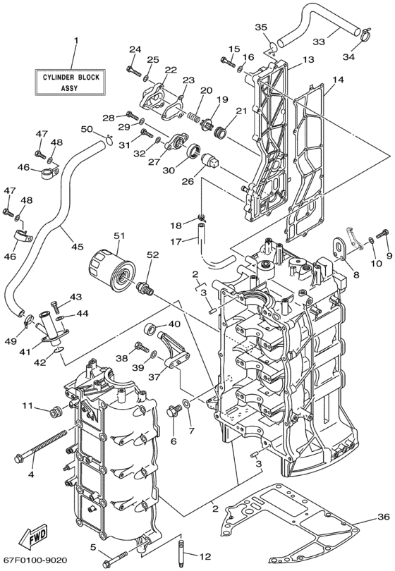 Cylinder crankcase