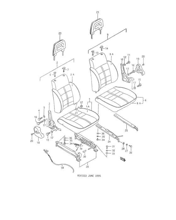 Front seat see note for - Suzuki SAMURAI SJ413 | U.S.A. sales region ...