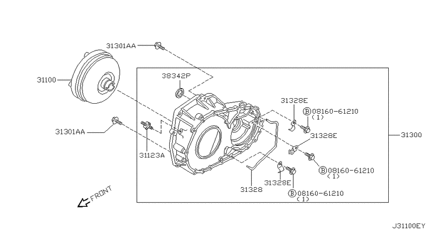 Torque converter,housing & case