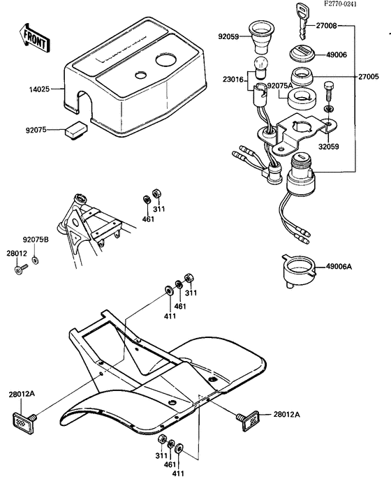 Ignition switch/reflectors