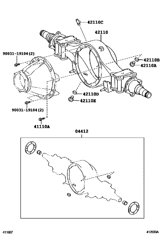 Rear Axle Housing & Differential