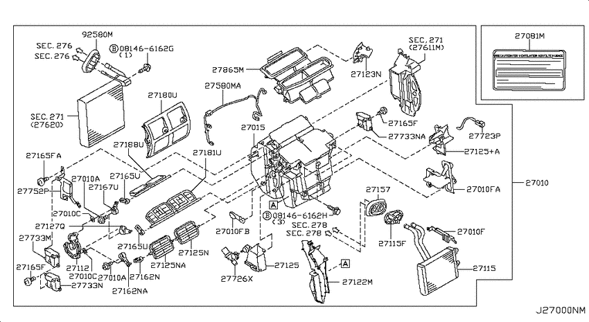 Heater & blower unit
