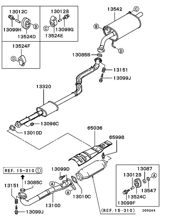 Exhaust pipe & muffler