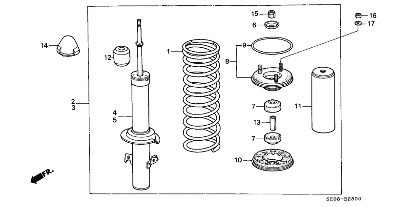 Front shock absorber