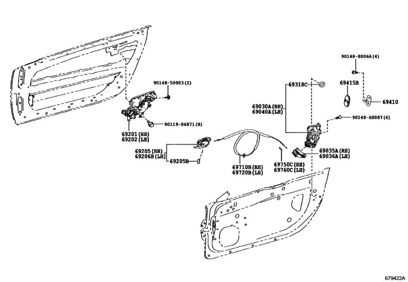 Front Door Lock & Handle