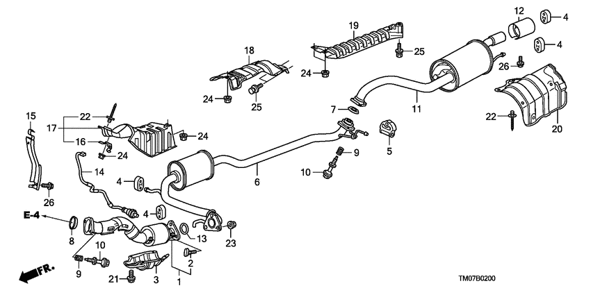 Exhaust pipe/silencer