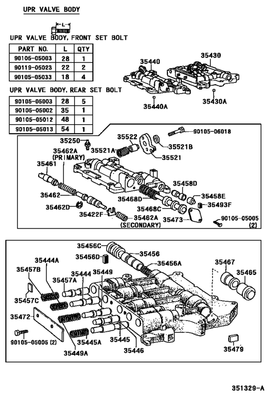 Valve Body & Oil Strainer (Atm)