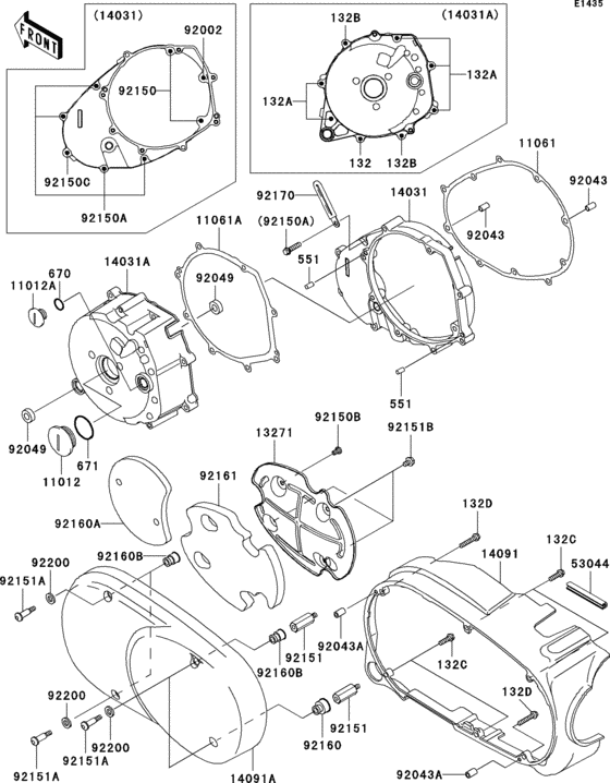 Left engine cover(s)