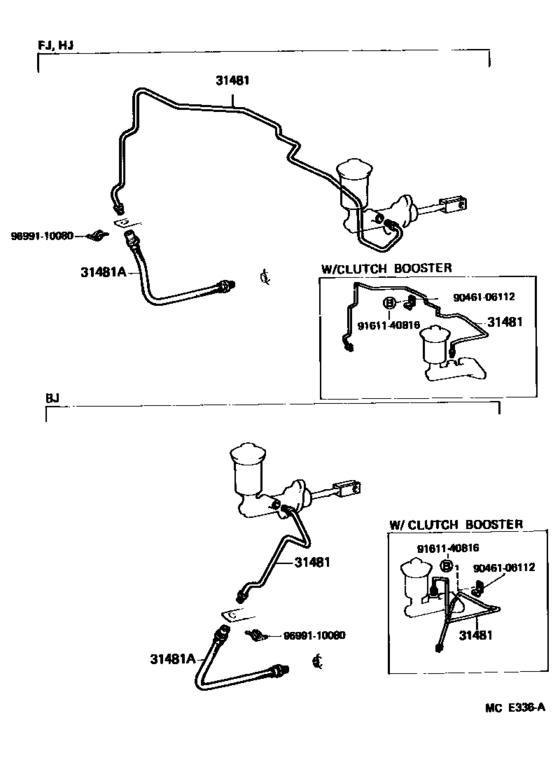 Clutch Pedal & Flexible Hose