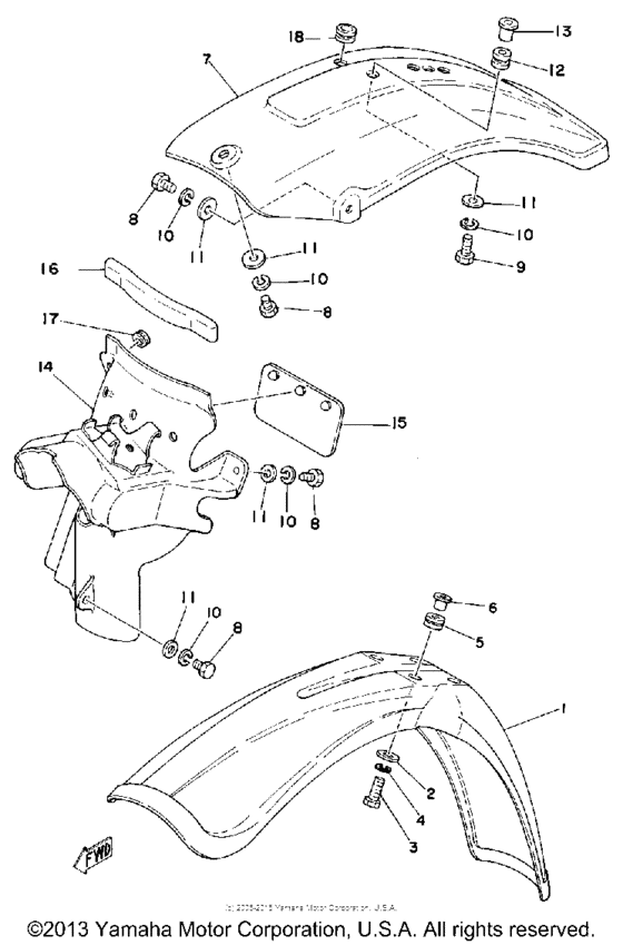 Front fender - rear fender