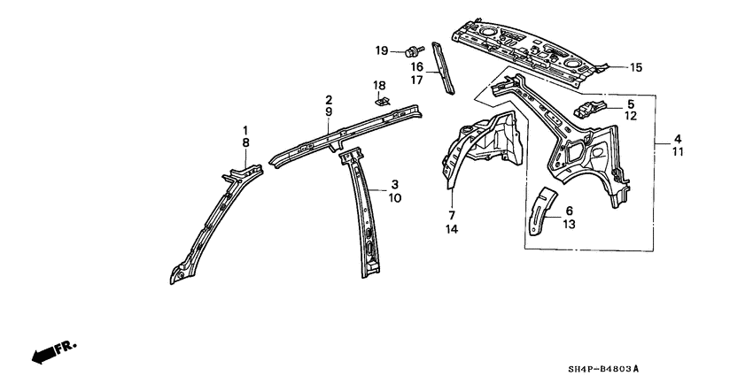 Body structure components