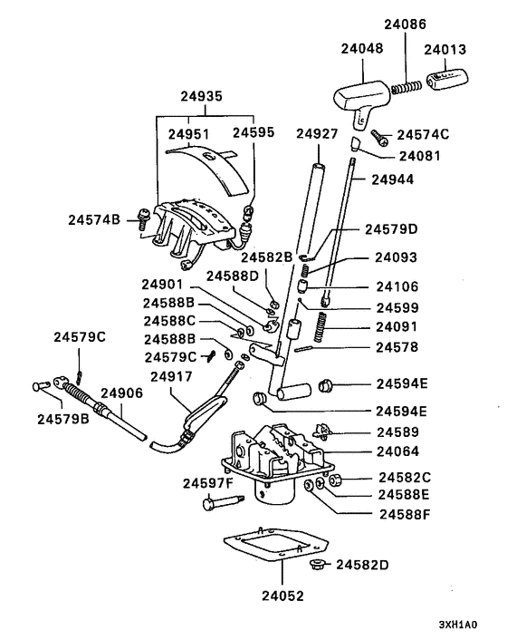 A/t floor shift linkage