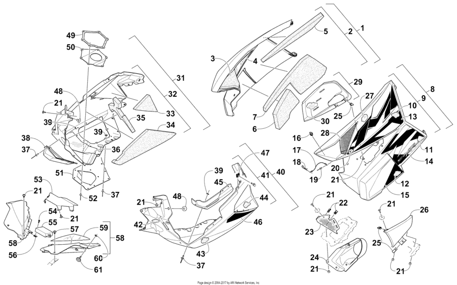 Skid Plate And Side Panel Assembly