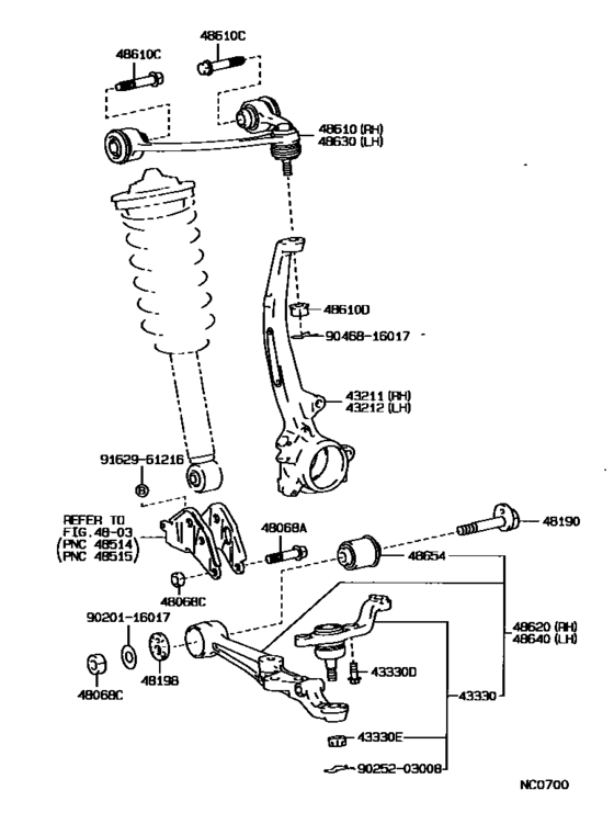Front Axle Arm & Steering Knuckle