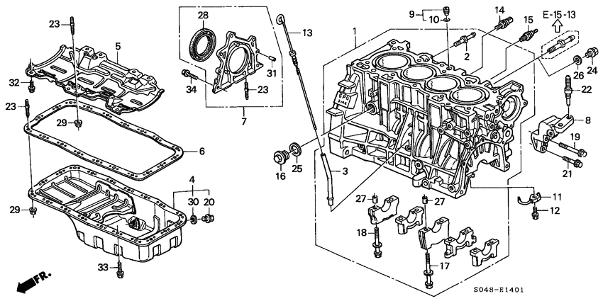 Cylinder block/oil pan