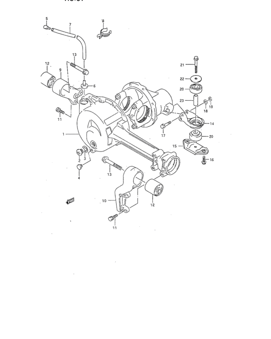 Front differential housing