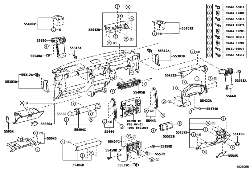 Instrument Panel & Glove Compartment