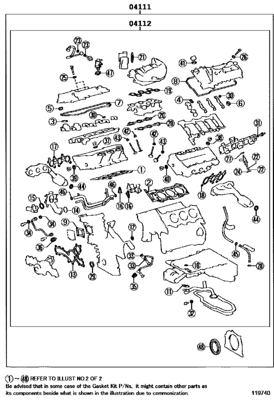 Engine Overhaul Gasket Kit