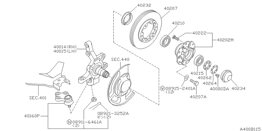 Front axle