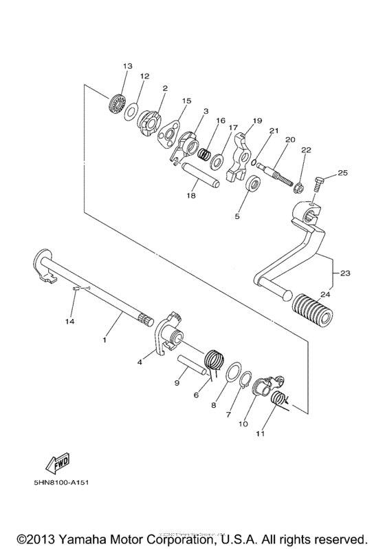 Shift shaft