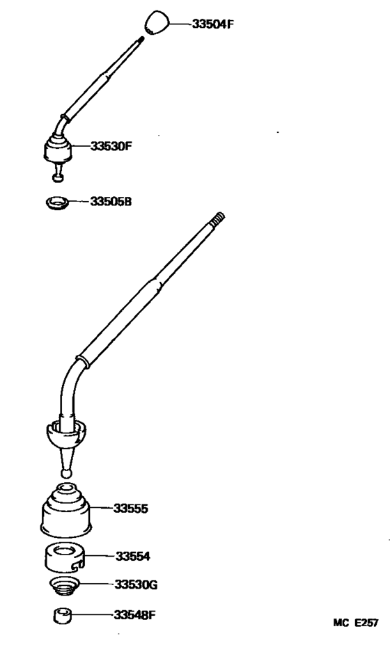 Shift Lever & Retainer