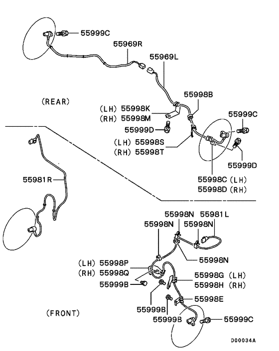 Anti-skid brake sensor