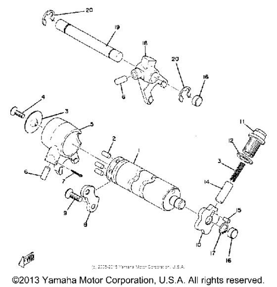 Shift shaft