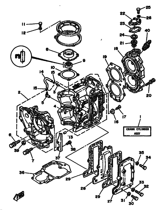 Cylinder & crankcase