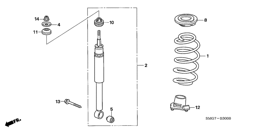 Rear shock absorber