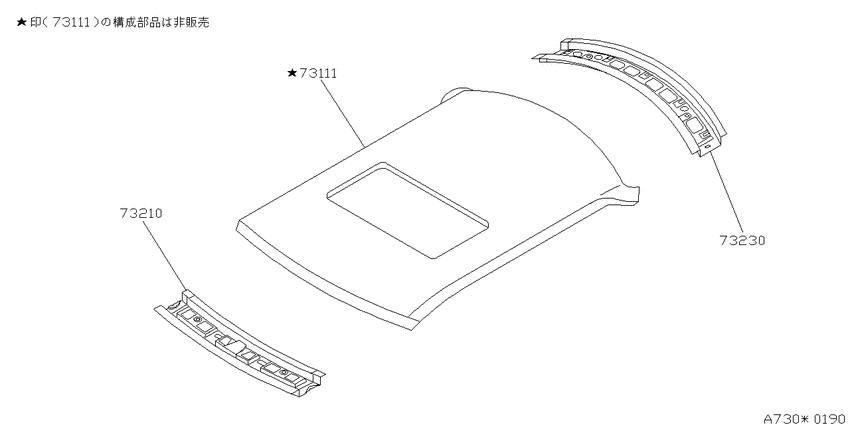 Roof panel & fitting