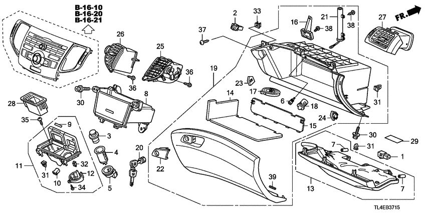Instrument panel garnish