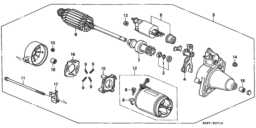 Starter motor