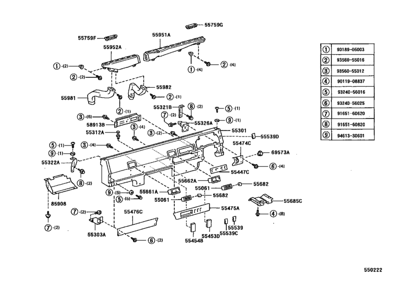 Instrument Panel & Glove Compartment