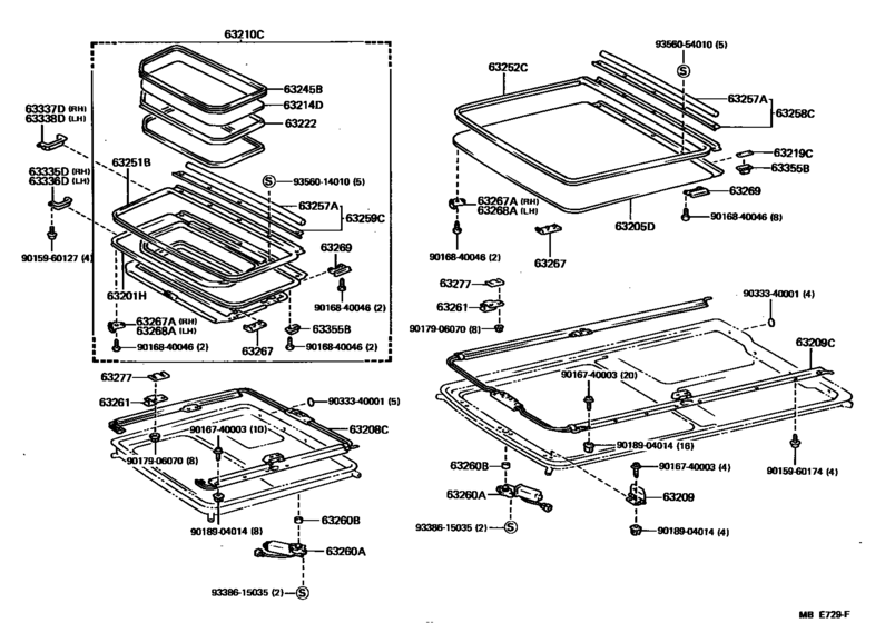 Roof Panel & Back Panel