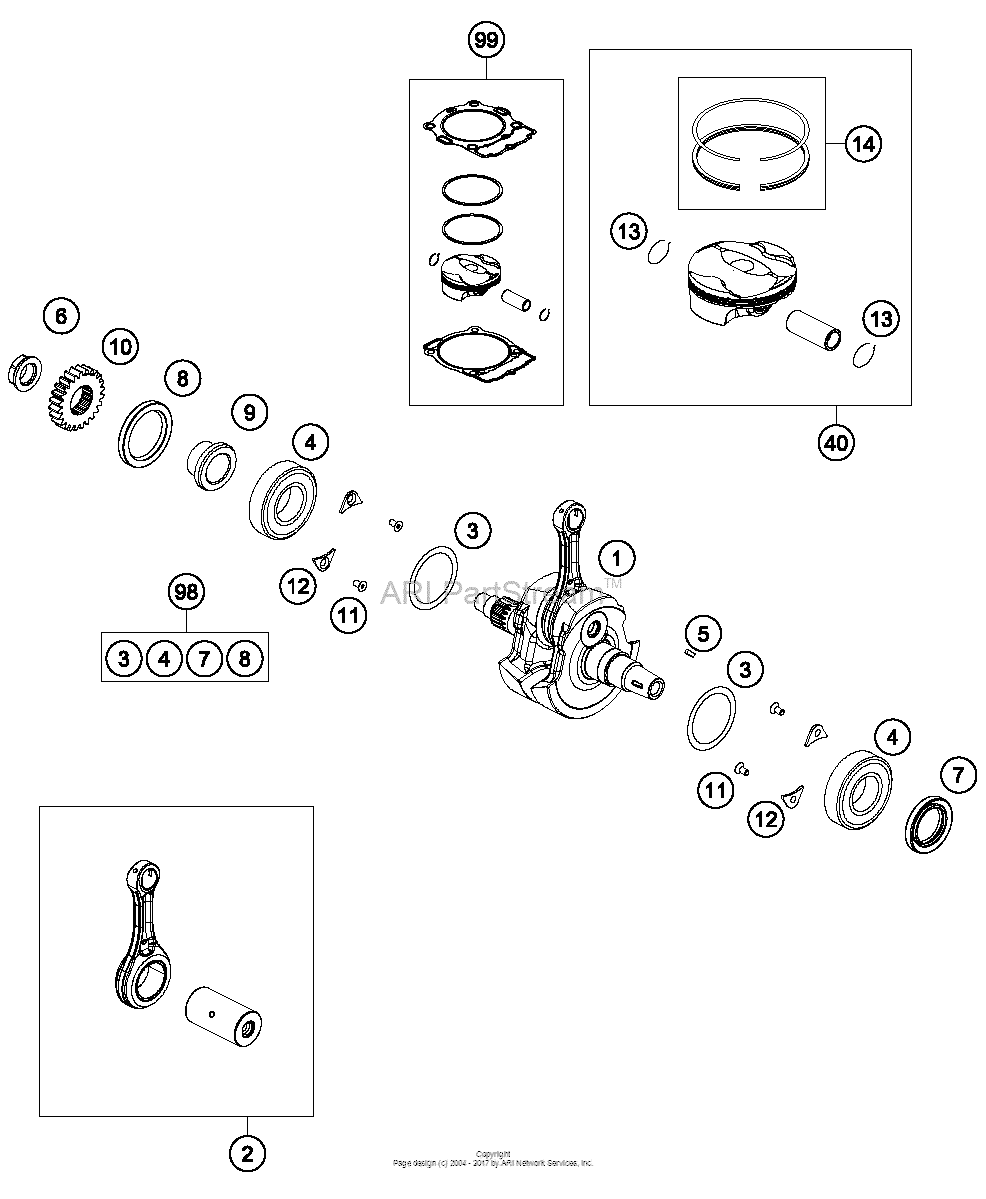 Crankshaft, Piston