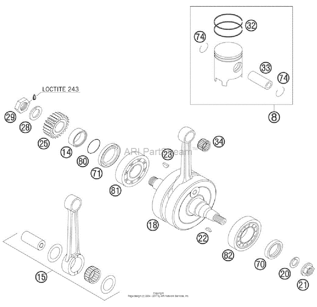 Crankshaft, Piston