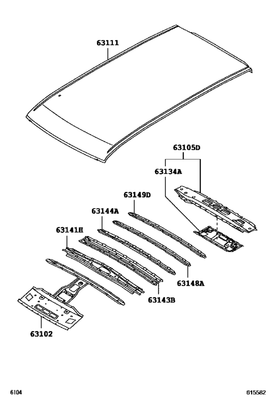 Roof Panel & Back Window Glass