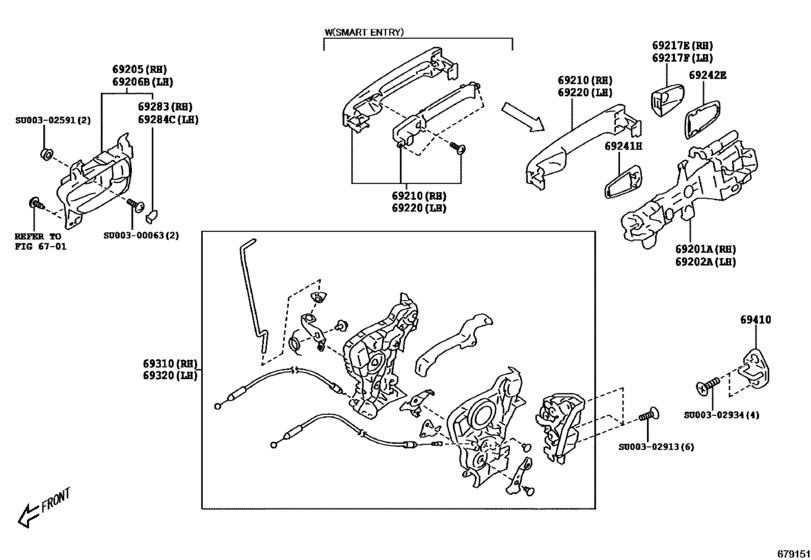 Front Door Lock & Handle