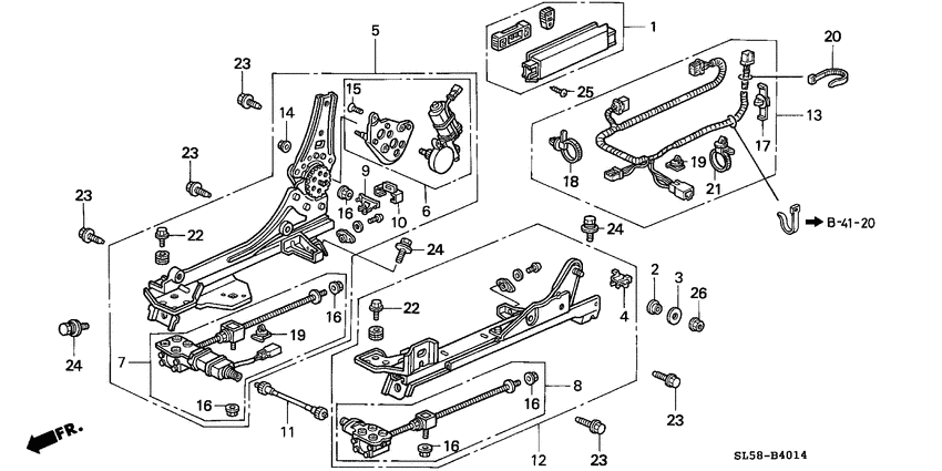 Front seat components