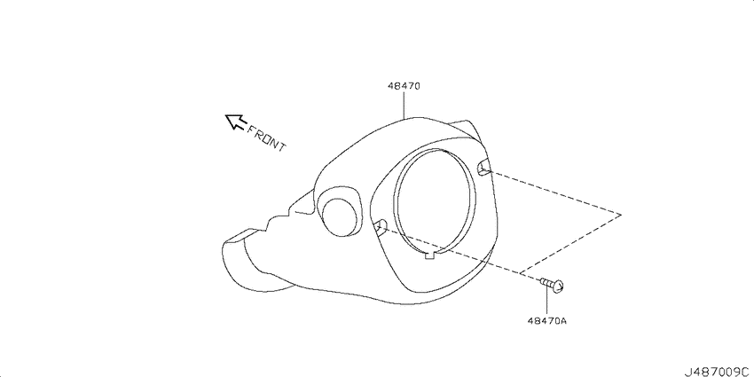 Steering column shell cover