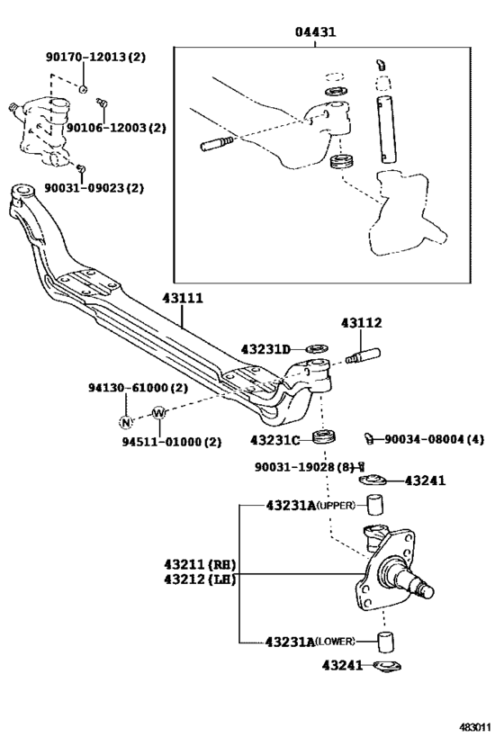 Front Axle Arm & Steering Knuckle