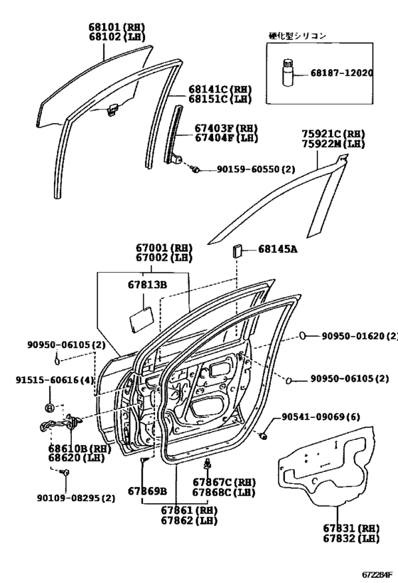 Front Door Panel & Glass