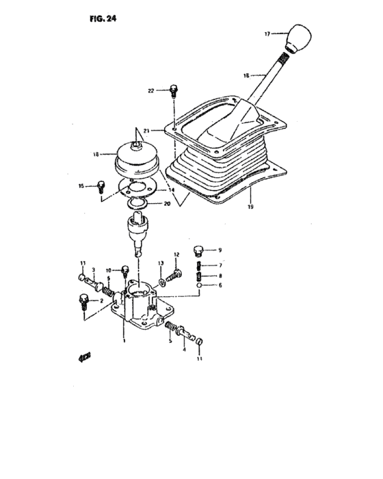 Levier de changement de vitesses
