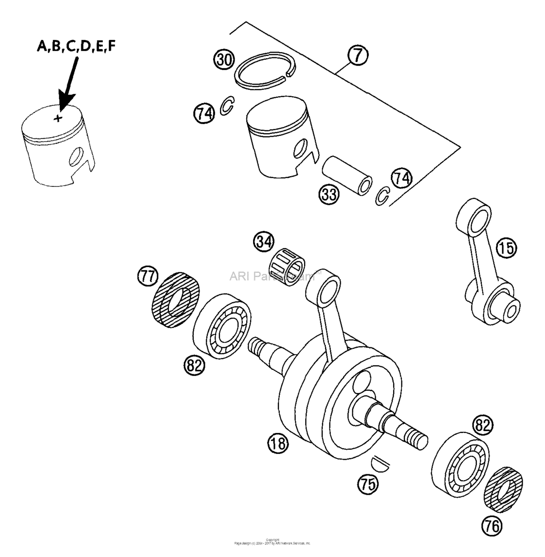 Crankshaft, Piston